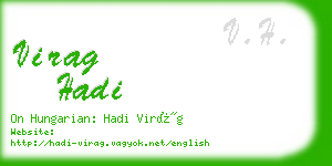 virag hadi business card